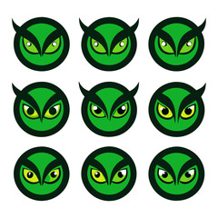 Set of Eye icons