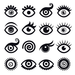 Set of Eye icons