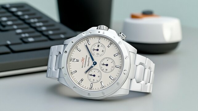 Elegant white dessert closeup food photography for gourmet menus and culinary websites