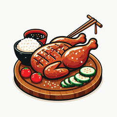 asian, teriyaki, food, japanese, cuisine, meal, meat, dish, dinner, plate, chinese, chicken, sauce, background, tasty, cooked, lunch, traditional, healthy, delicious, gourmet, sesame, restaurant, hot,