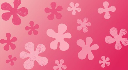 Fototapeta premium Pink Floral Pattern Background Abstract Flower Design Soft Pink Texture Feminine Design Gradient