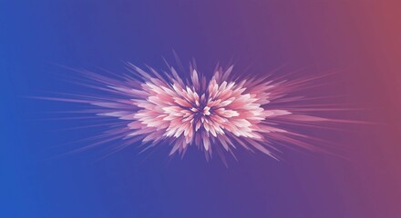 Fototapeta premium Abstract Pink Flower Burst Vibrant Digital Art Gradient Background Modern Design