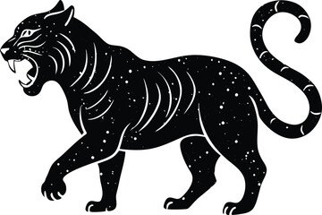 Obraz premium tiger silhouette