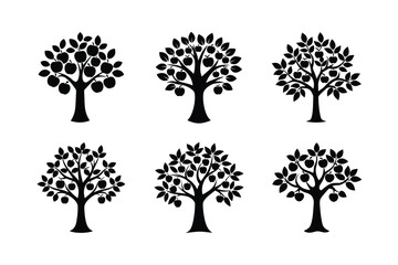 Clean Apple Tree Vector for Designs