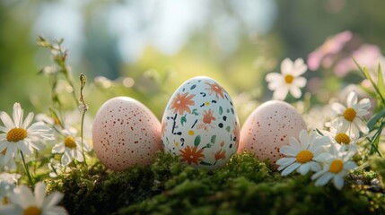 Fototapeta premium Happy Easter egg setup