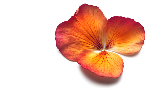 A flower with a red center and orange petals - Powered by Adobe