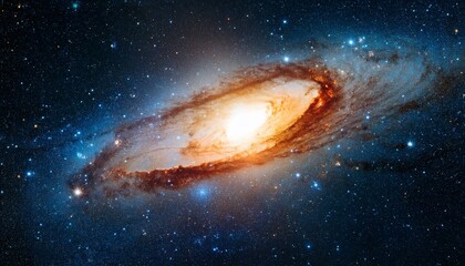 Obraz premium shining galaxy nebula cosmic dust high resolution hd wallpaper