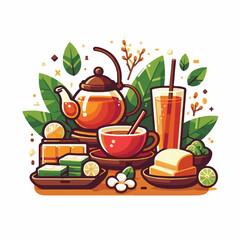 drink, beverage, tea, background, ice, fresh, food, milk, thai, cup, glass, cafe, sweet, coffee, sugar, thailand, cold, white, cream, brown, delicious, asian, iced, thai tea, milk tea, summer, orange,