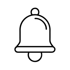 Bell icon vector graphic design illustration symbol alarm notification reminder alert sound line