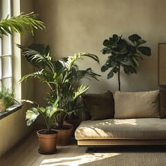 Fototapeta premium Vibrant indoor plant with pink foliage for beautiful room decor high resolution picture