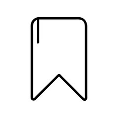 Bookmark icon vector graphic illustration save favorite tag label ribbon outline symbol element