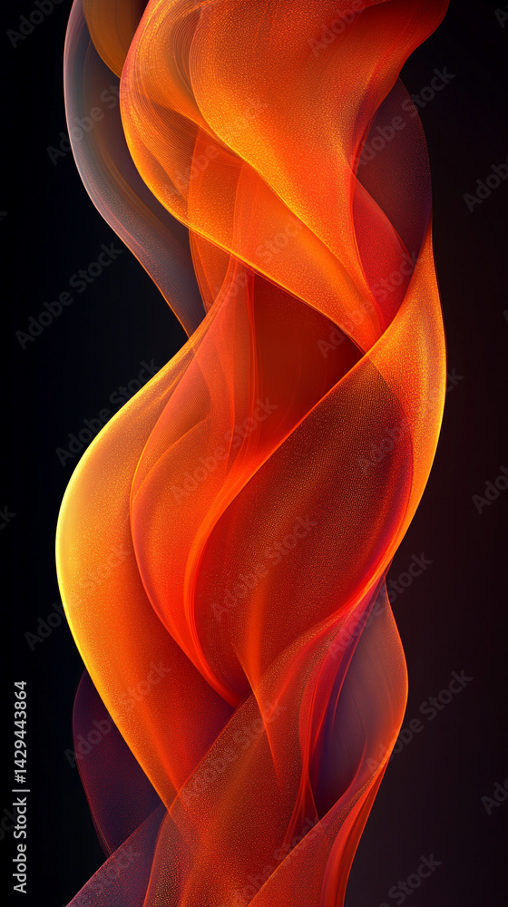 Poster glowing round illuminated lines with motion blur represent futuristic speed connectivity and infinit