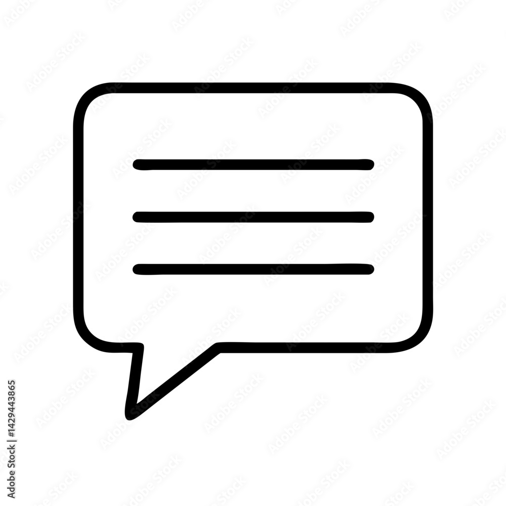 Poster chat bubble icon vector illustration for message speech communication and dialogue design element