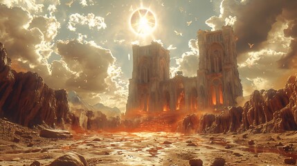 Book of Enoch brought life a hyper realistic style featuring noncanonical religious texts and Pseudepigrapha with a dystopian landscape filled with fallen angels and Nephilim and ample writing space
