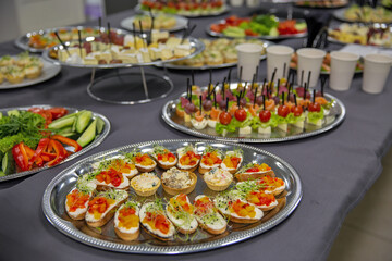 Buffet in the office.