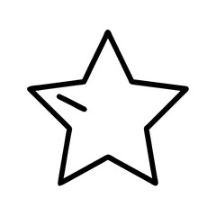 Star icon vector illustration graphic element symbol sign outline black and white design element