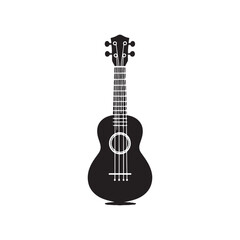 Island Strings: A Charming Collection of Ukulele Vector Silhouettes Showcasing the Lighthearted Spirit, Iconic Shape, and Joyful Sound of This Beloved Four-String Instrument.