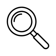 Magnifying glass icon vector search find zoom exploration discovery investigation tool detail