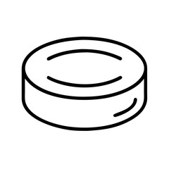 Isolated round soap bar illustration vector drawing for hygiene and personal care product design element