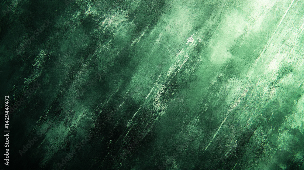 Aufkleber green abstract background with geometric scratches and textured lines evokes energy motion and moder