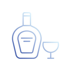 Whiskey icon vector stock illustration