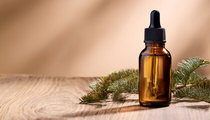 Fototapeta premium oil dropper bottle product packaging for beauty and skincare