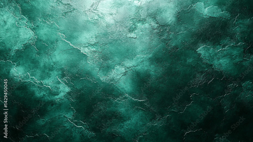 Aufkleber green abstract background with geometric scratches and textured lines evokes energy motion and moder