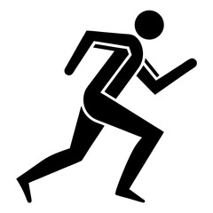 Running Man Icon Vector Style