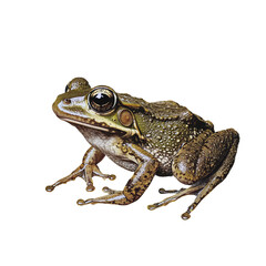 Fototapeta premium detailed image of common frog in nature 