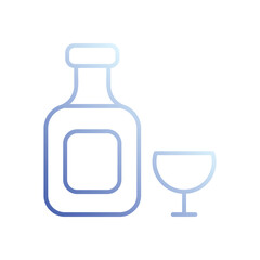 Bottled icon vector stock illustration