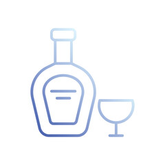 Cognac icon vector stock illustration