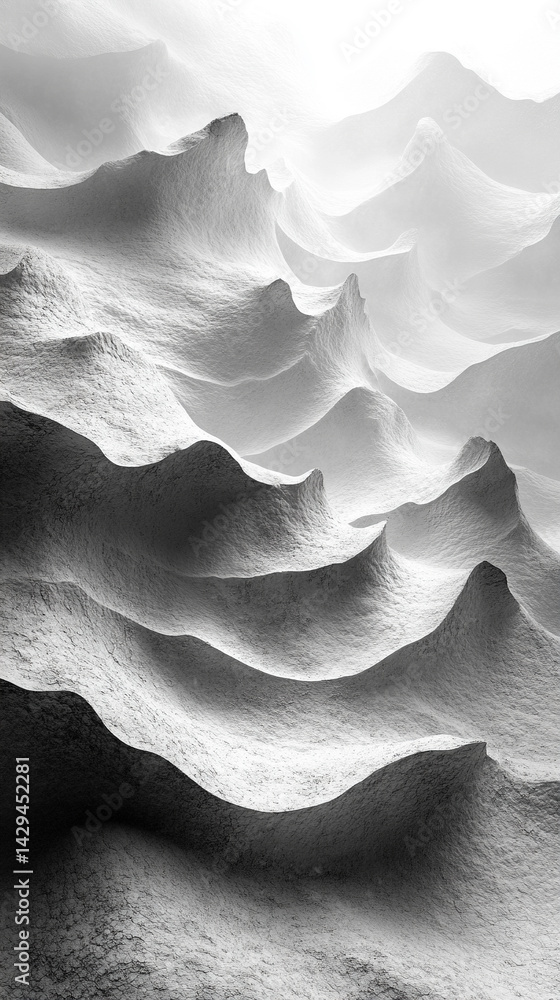 Aufkleber grey and white abstract background with layered paper elements and subtle shine symbolizing clarity 