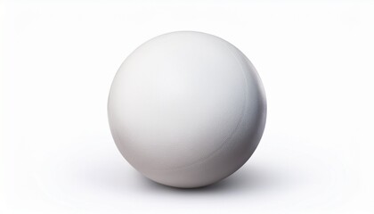 white sphere on white background isolated with clipping path