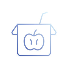 Apple Juice icon vector stock illustration