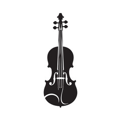 Fototapeta premium Strings of Mastery: A Captivating Collection of Violin Vector Silhouettes Celebrating the Timeless Elegance, Rich Sound, and Musical Power of This Iconic String Instrument.