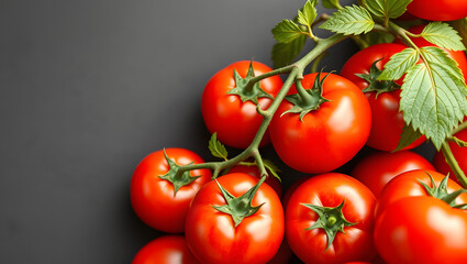 Tomato On Vine Background Farming Agriculture Gardening Sustainable Header 