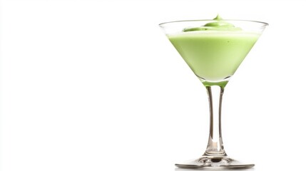 Grasshopper Cocktail Isolated on White Background. Generative AI