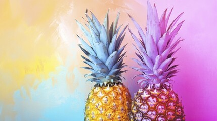 Abstract Pineapple Color Background. Generative AI