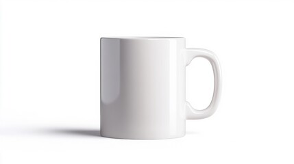 Obraz premium Blank White Mug Mockup for Design. Generative AI