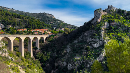 French Riviera. Turquoise sea, colorful houses, marina and seaside, Provence, Alps, Cote d'Azur France February 25, 2025