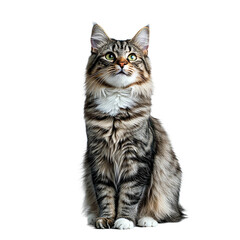 Obraz premium detailed close-up illustration of a domestic cat 