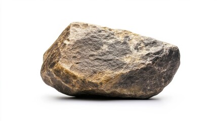 Fototapeta premium Stone isolated on white background. Generative AI