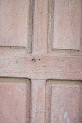 detail of weathered painted wood texture background