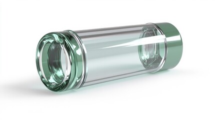 Bulletproof glass isolated on white background. Generative AI