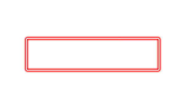 Glowing red neon frame PNG isolated on transparent background. Futuristic rectangle light border, shiny electric frame design element for modern UI, digital banners, or tech-themed presentations
