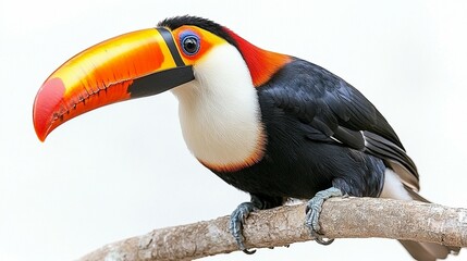 Fototapeta premium Vibrant toucan bird wildlife photography colorful exotic avian nature stock image