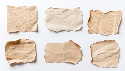 Obraz premium Collection of torn paper scraps