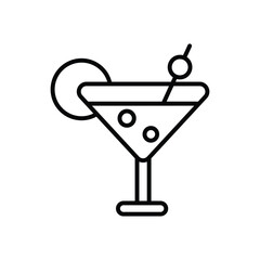 Coctail icon vector stock illustration