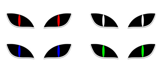 Set of Eye icon Design Template, Icon Symbol.