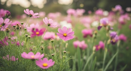 pink flowers in the garden